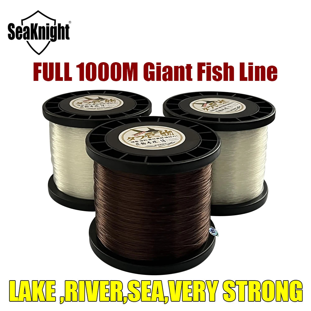 SeaKnight Nylon Fishing Line Full 1000 M, High Quality Monofilament 21-45 KG