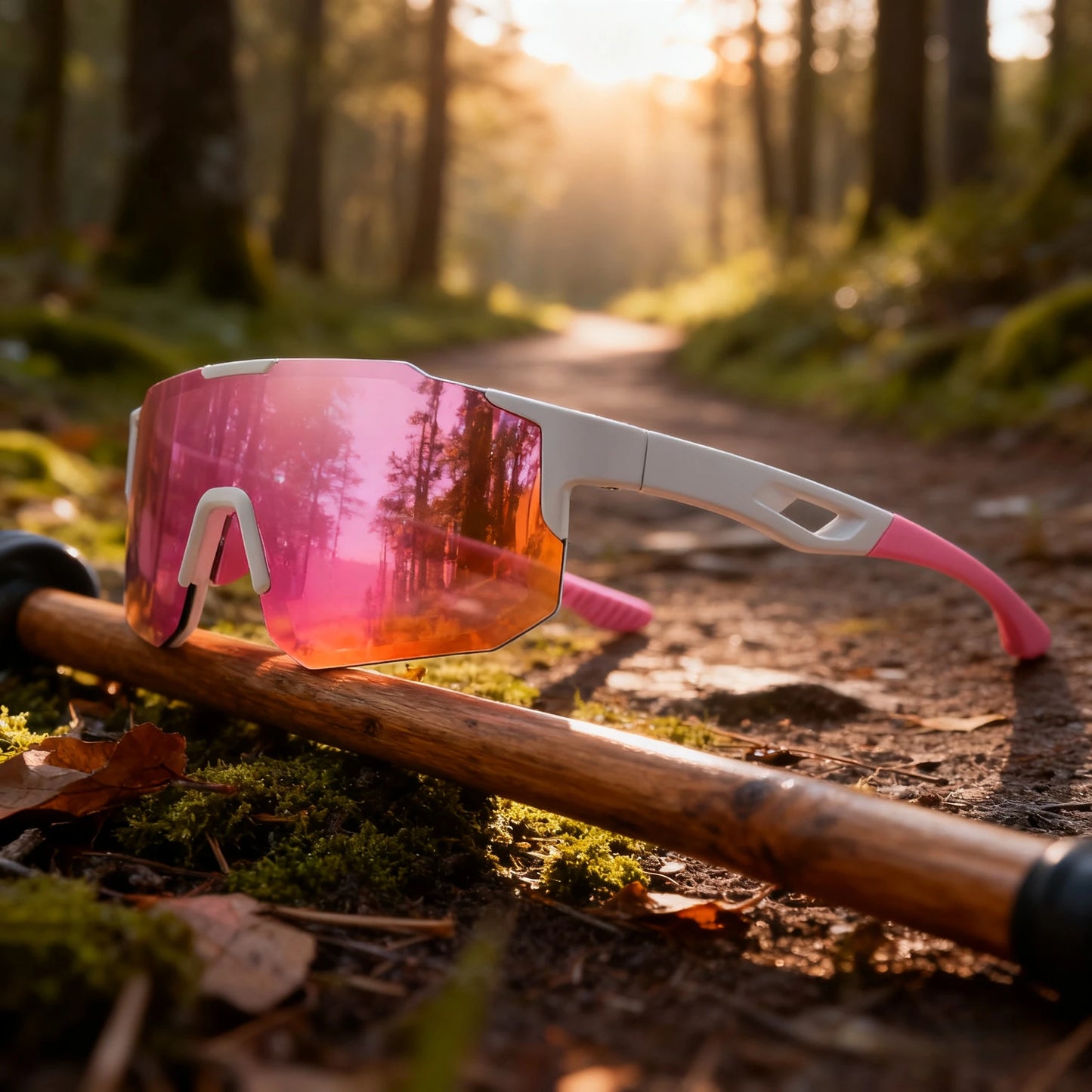 Oversized Colorful Sports Sunglasses, Wraparound Design, UV400, Unisex