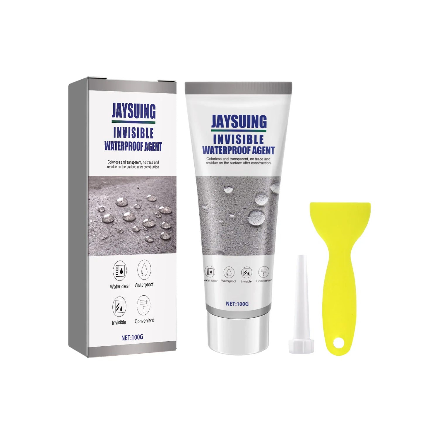 Waterproof Glue Penetrating Agent Anti-Leaking Invisible Sealant Liquid With Scraper