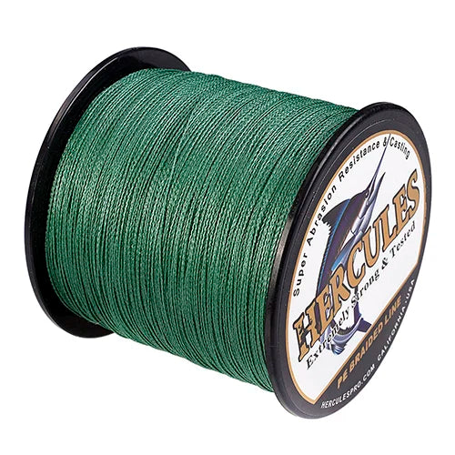 Hercules Braided Fishing Line 4 Strands Multifilament 500m Smooth 6-100LB