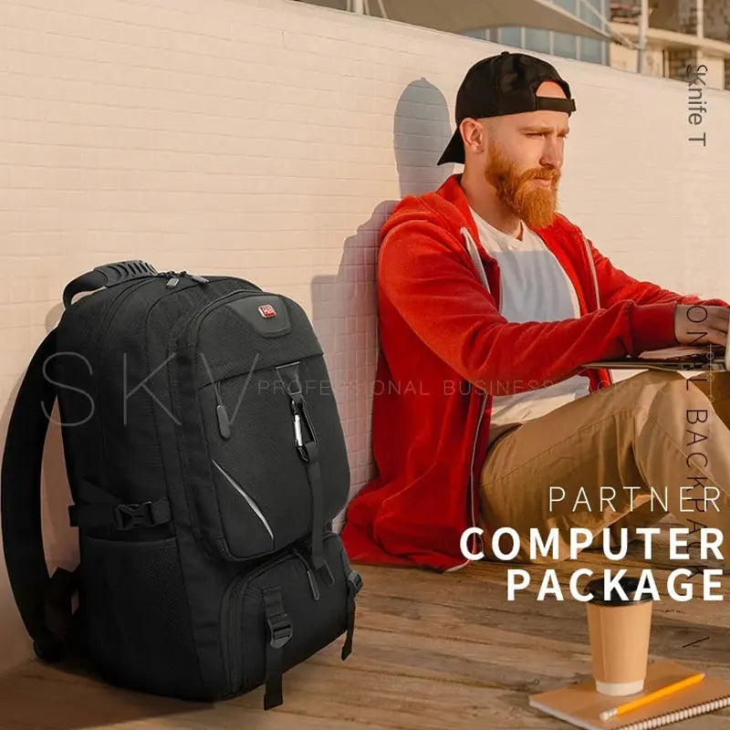 Unisex Backpack, Large Capacity, Waterproof, with Shoe Pocket