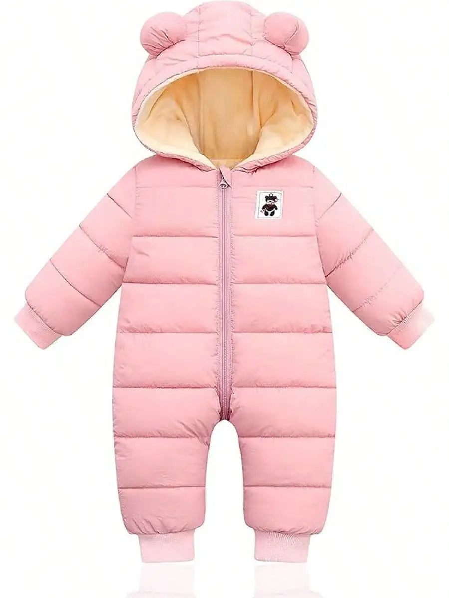 Cute Infant Toddler Snowsuit, Warm, Boy/Girl, Hooded, Zip