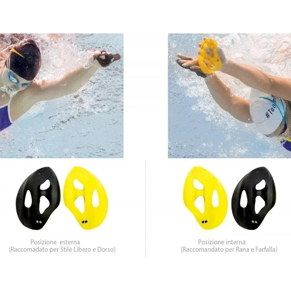 Isometric And Ergonomic Swim Training Paddles Promote Professional Strokes Practice And Correction