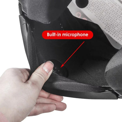 Motorcycle Helmet with Headset, Modular, Flip-Up, DOT(XXL)
