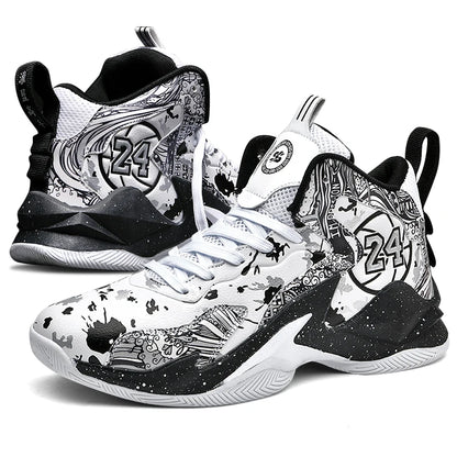 Men's Basketball Shoes, No-Slip, Breathable, Outdoor Shoes
