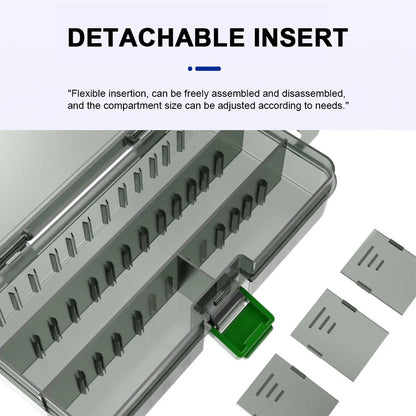 Fishing Tackle Box Large Capacity Waterproof, Bait Tray