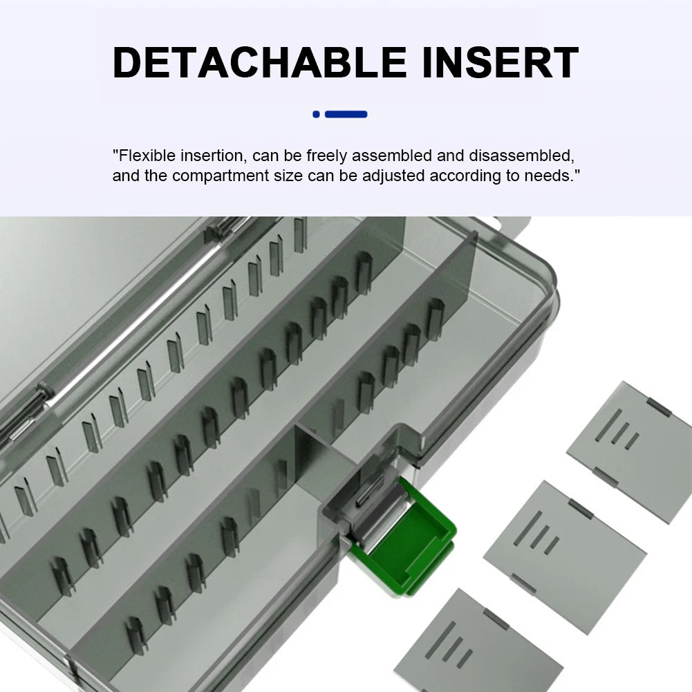 Fishing Tackle Box Large Capacity Waterproof, Bait Tray