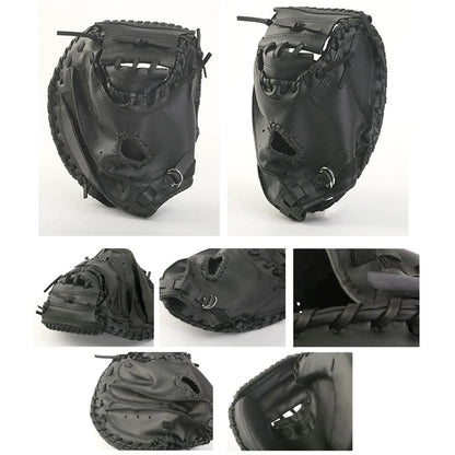 Leather Baseball/Softball Catcher's Mitt is Wear-Resistant