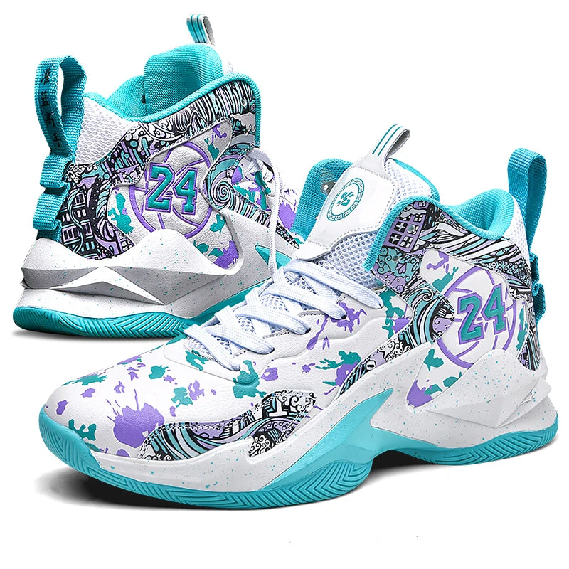 Men's Basketball Shoes, No-Slip, Breathable, Outdoor Shoes