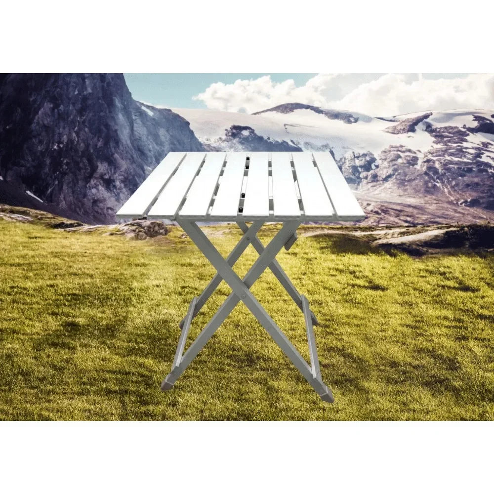 Camping table, silver
