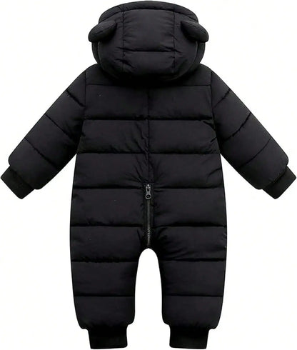 Cute Infant Toddler Snowsuit, Warm, Boy/Girl, Hooded, Zip