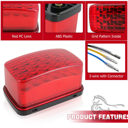 ATV Taillight Rear Brake Lamp for Yamaha Grizzly Big Bear Bruin Kodiak Wolverine Rhino Viking OEM 5KM-84710-01-00