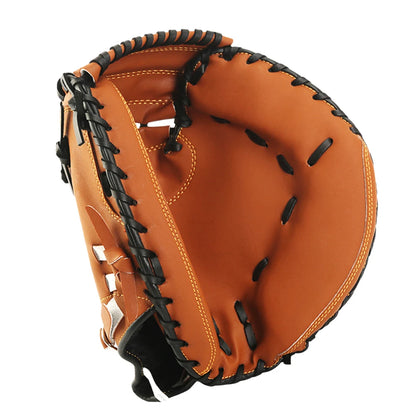 Leather Baseball/Softball Catcher's Mitt is Wear-Resistant