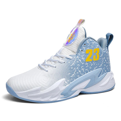 Unisex Basketball Shoes, Breathable, Non-Slip, Outdoor, Fashion Sneakers