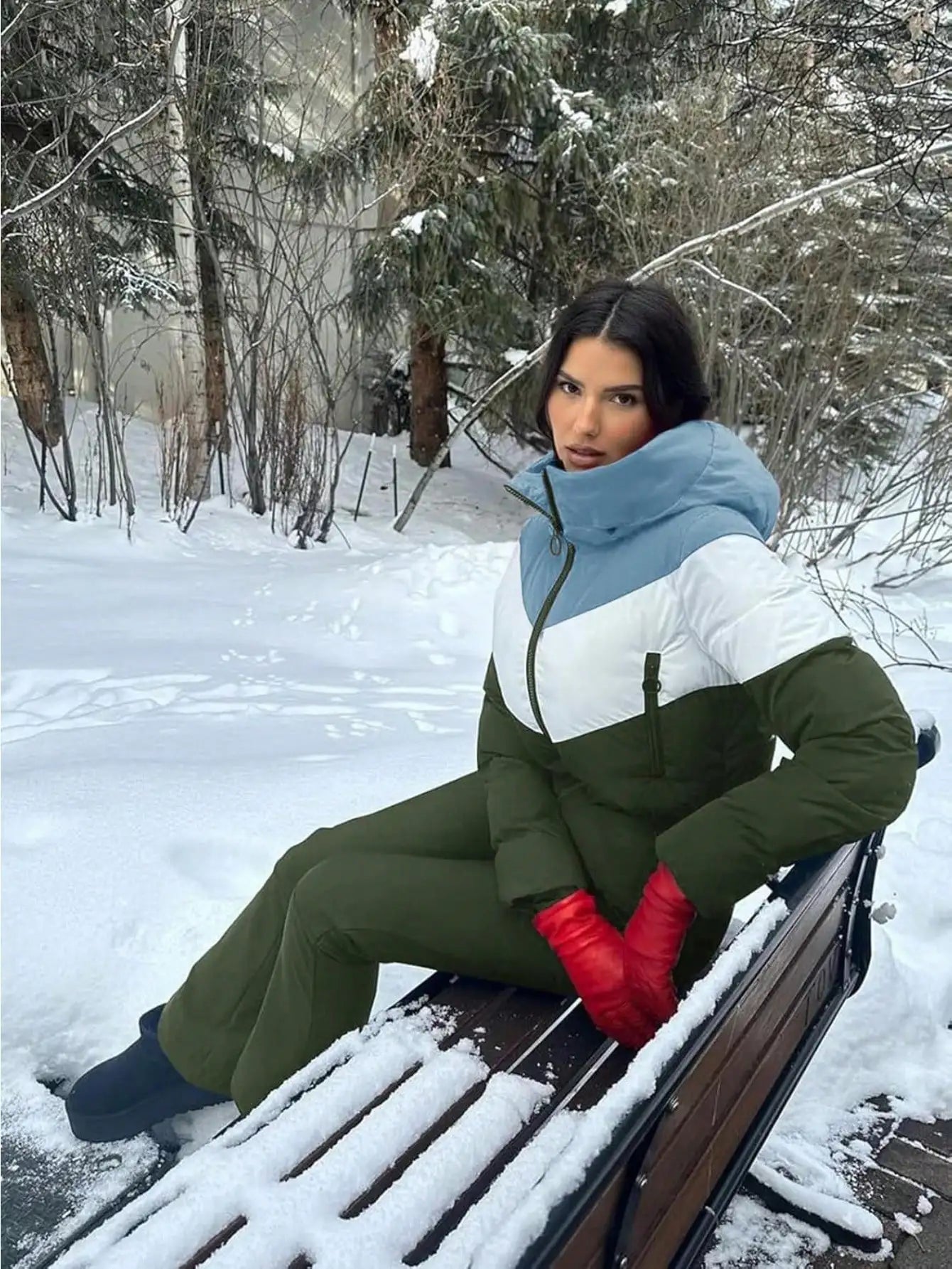 Thermal Snowsuit for Women, Waterproof, One Piece