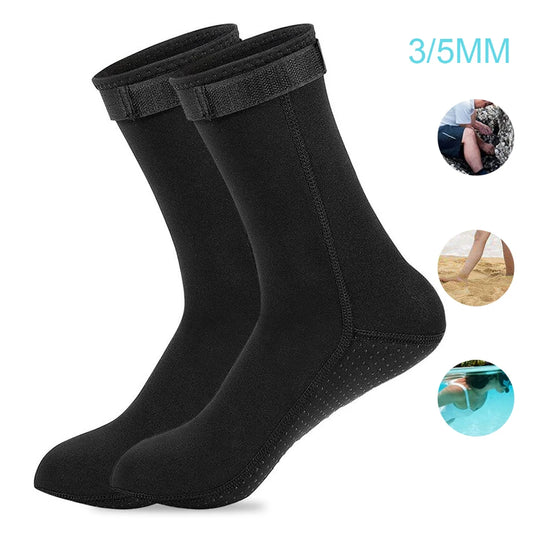 Neoprene Wetsuit Socks 3mm/5mm, Non-slip