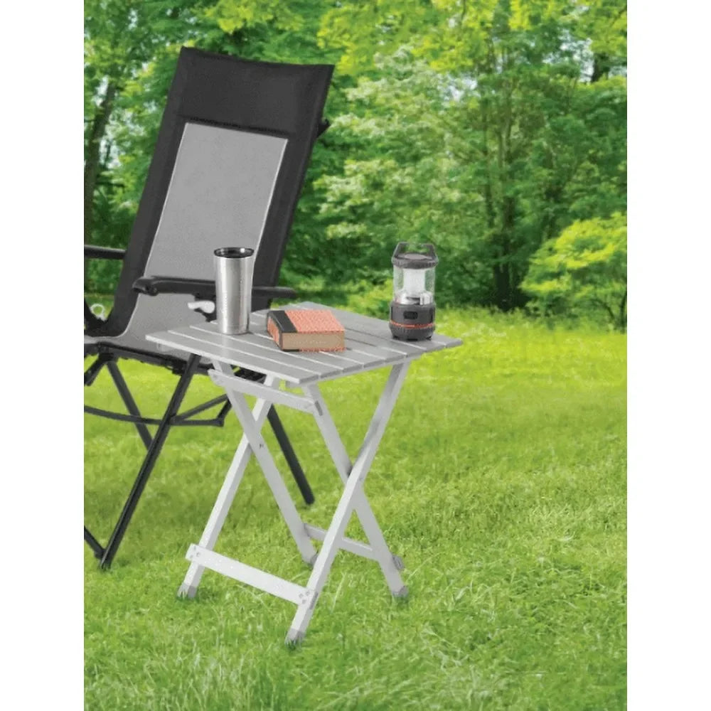 Camping table, silver