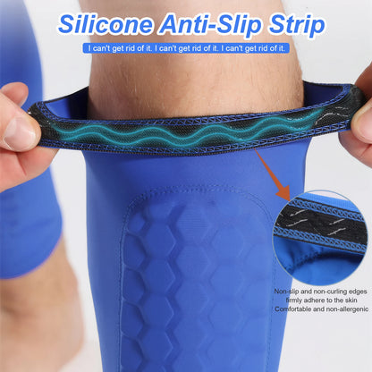 Shin Guards with Honeycomb Pads, Ergonomic, Lightweight
