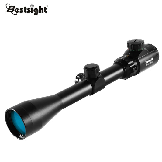Riflescope 3-9x40 Rifle Scope, Red/Green Illuminated Optical with Mounts, Free Crosshair