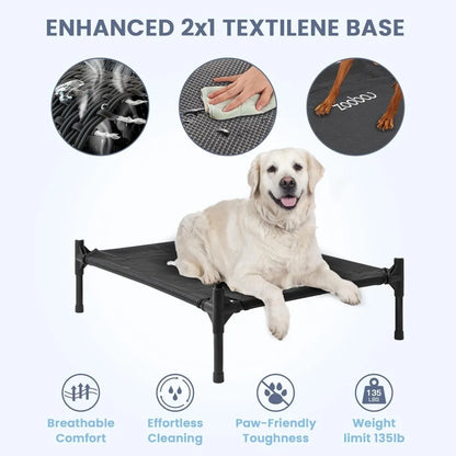 36" Large Dog House, Dog House for Large Dog Indoor or Outside, Weatherproof 600D PVC Outdoor