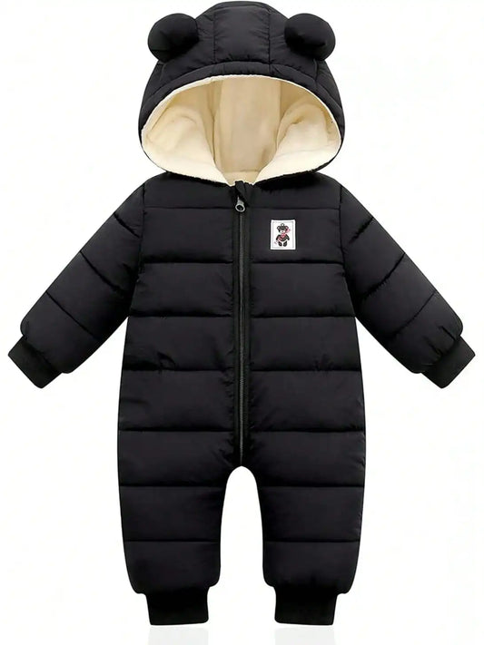 Cute Infant Toddler Snowsuit, Warm, Boy/Girl, Hooded, Zip