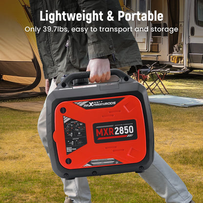 2850Watt Gas Powered Portable Inverter Generator 60dB Super Quiet for Camping