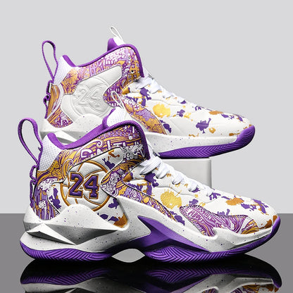 Men's Basketball Shoes, No-Slip, Breathable, Outdoor Shoes