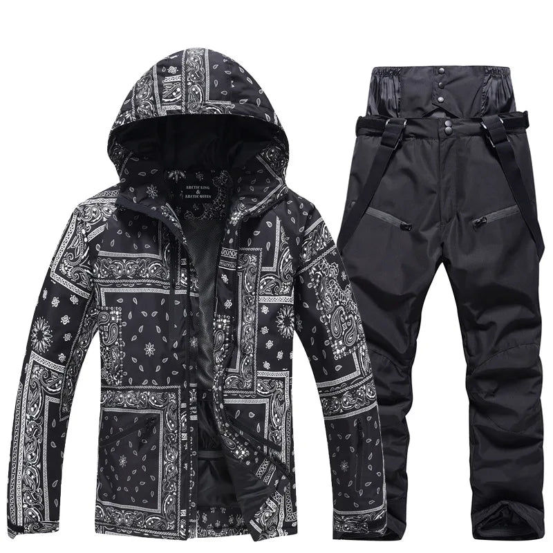 New Fashion, Men's and Women's Two-Piece Snowsuits