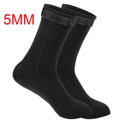 Neoprene Wetsuit Socks 3mm/5mm, Non-slip