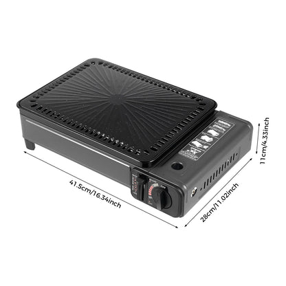 Portable Camping Grill, Butane Gas Stove For Camping, Hiking