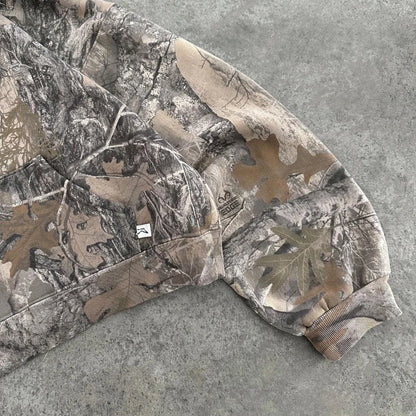 Y2K Retro Camouflage Pattern Pullover Unisex Hoodie