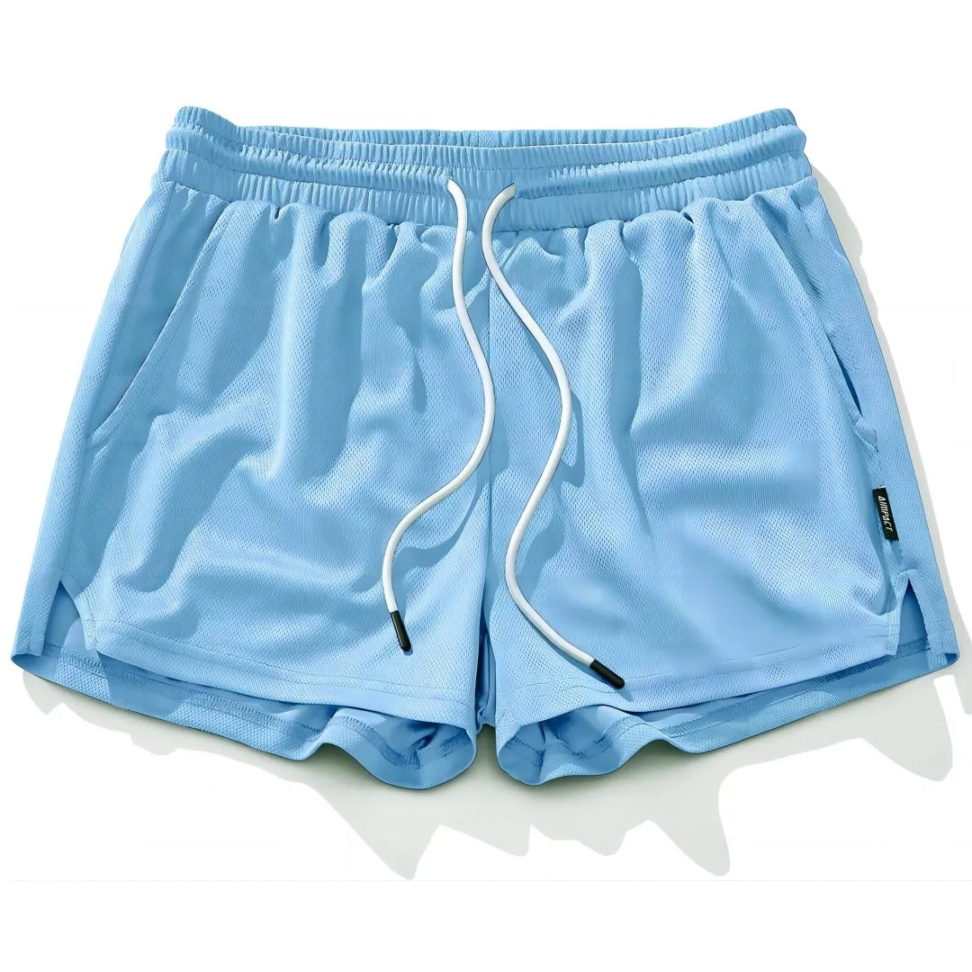 AIMPACT Men's Mesh Lightweight Shorts, Running, Sports, Jogger, with Large Pockets