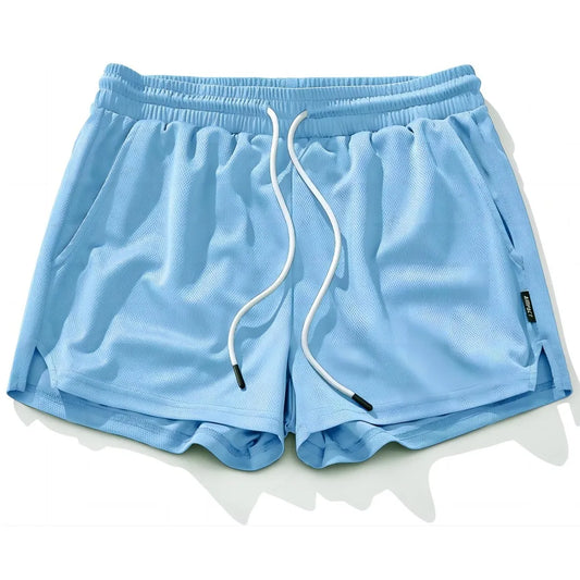 AIMPACT Men's Mesh Lightweight Shorts, Running, Sports, Jogger, with Large Pockets