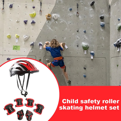 Kids Protective Gear Set: Helmet, Knee Pads, Elbow Pads and Wrist Guards