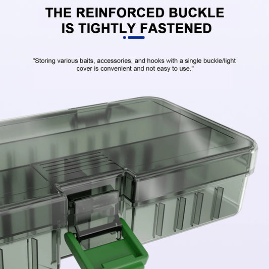 Fishing Tackle Box Large Capacity Waterproof, Bait Tray