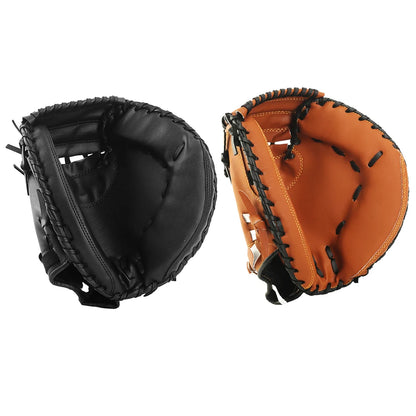 Leather Baseball/Softball Catcher's Mitt is Wear-Resistant