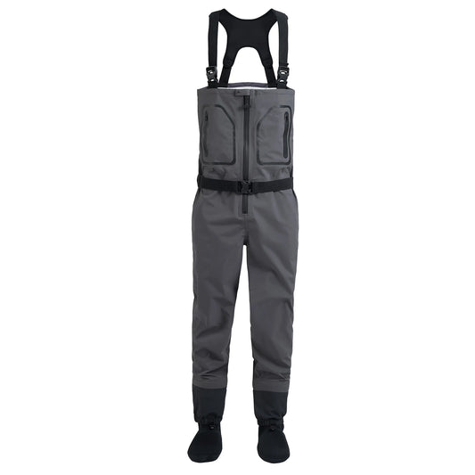 High Quality Men's Fishing  Waders Waterproof Breathable One-piece Pants With Neoprene Socks