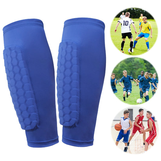Lightweight, Ergonomic Shin Guards with Honeycomb Pads