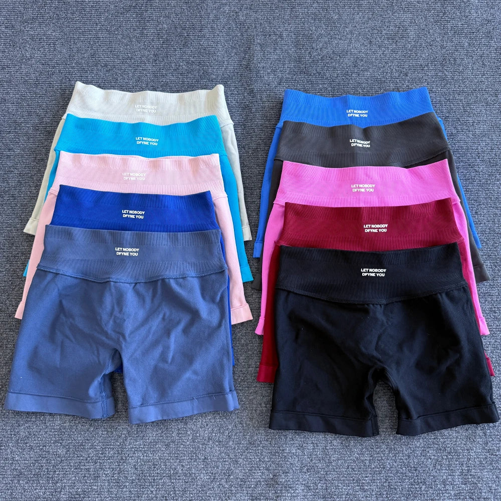 Women's Impact Shorts with Logo, Seamless, Yoga, Gym, Workout, Biking, Fitness