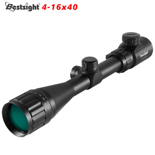 4-16X40 AOE Optics Hunting Riflescope, Red/Green Dot Illuminated