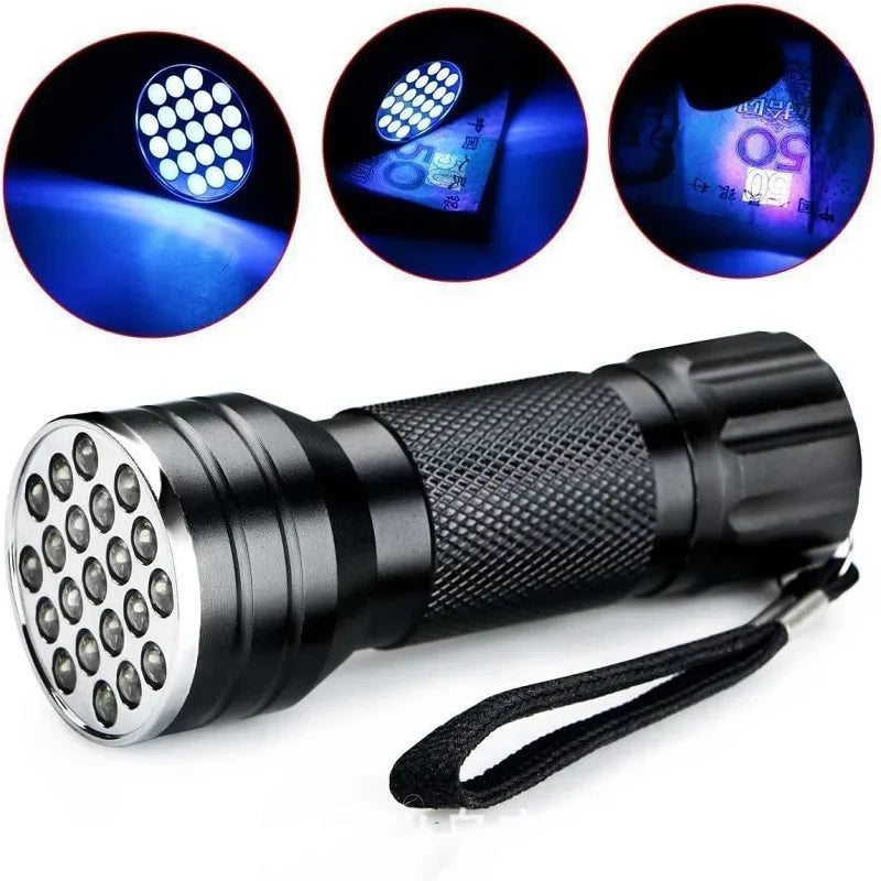 100/51/21 LED UV Flashlight Black Light Super Bright Scorpion