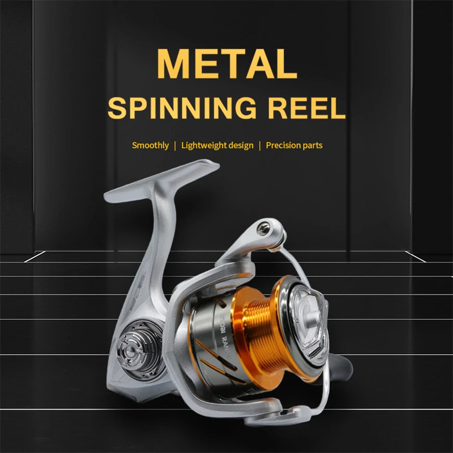 Spinning Fishing Reels Metal Spool Interchangeable Freshwater Saltwater