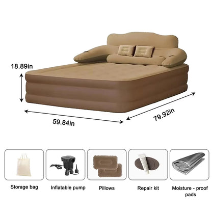 Gray 2 Persons Inflatable Mattress 48cm High