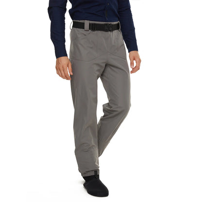 Men's Fishing Wading Pants Three-Layer Waterproof Fabric With Neoprene Socks