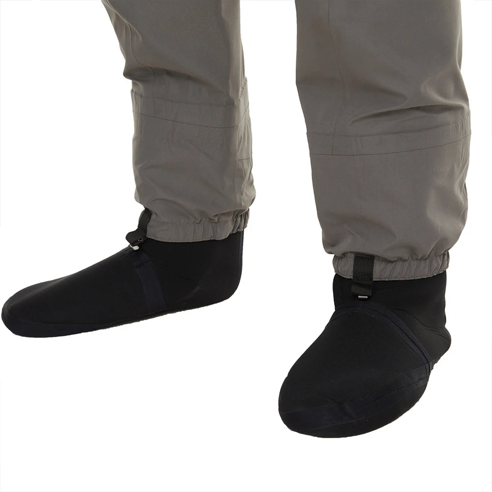 Men's Fishing Wading Pants Three-Layer Waterproof Fabric With Neoprene Socks