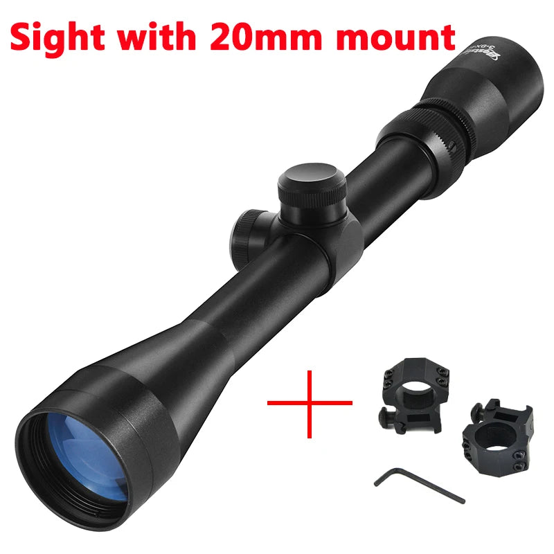 3-9X40 Hunting Rifle Scope, Mil Dot Reticle