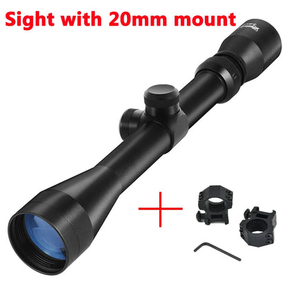 3-9X40 Hunting Rifle Scope, Mil Dot Reticle