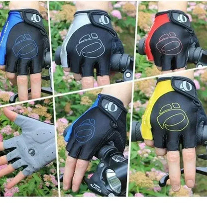 Gel Cycling Gloves Half Finger, Anti-Slip Anti-Sweat Road